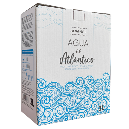 Produktfoto Atlantik Meerwasser 3 Liter Bag-in-Box Vorderseite