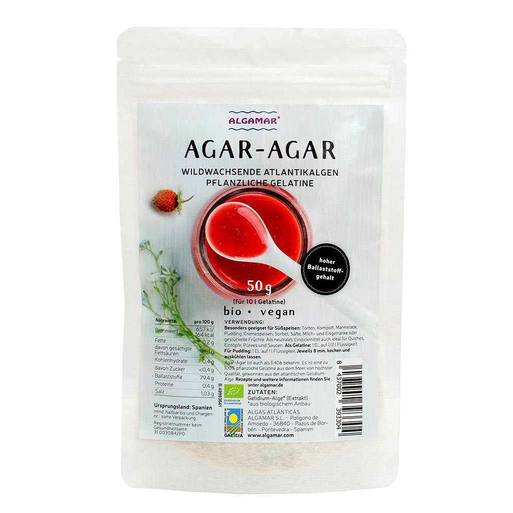 Atlantische Agar Agar Flocken 50g (bio, vegan)