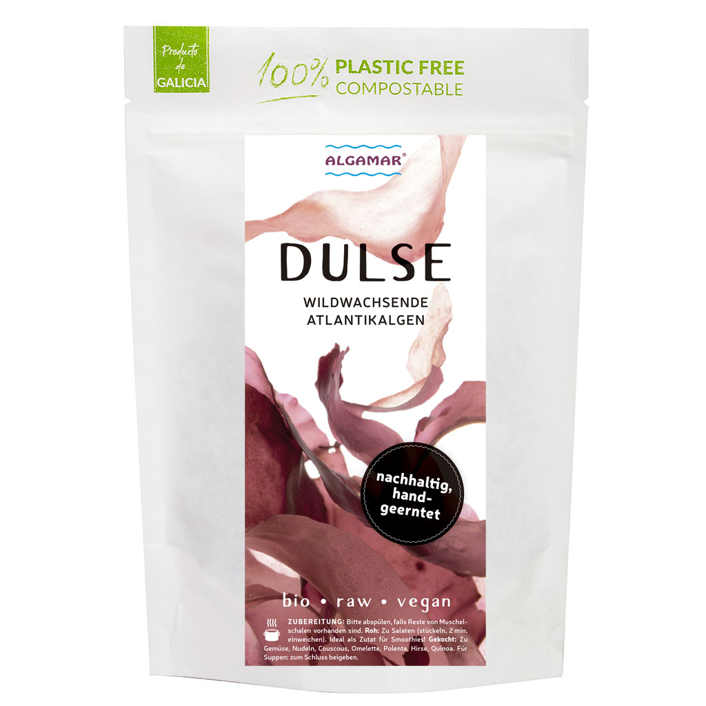 Dulse Algen (Lappentang) Blätter (bio, roh, vegan)