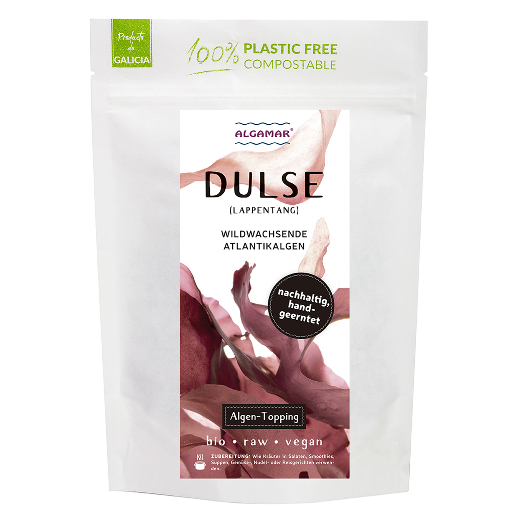 Dulse Algen (Lappentang) Flocken Algen-Topping (bio, roh, vegan)