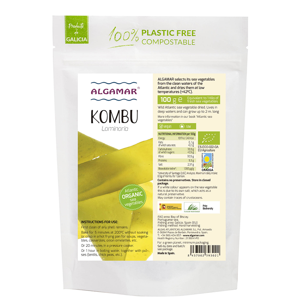 Kombu Algen (Kelp) Blätter