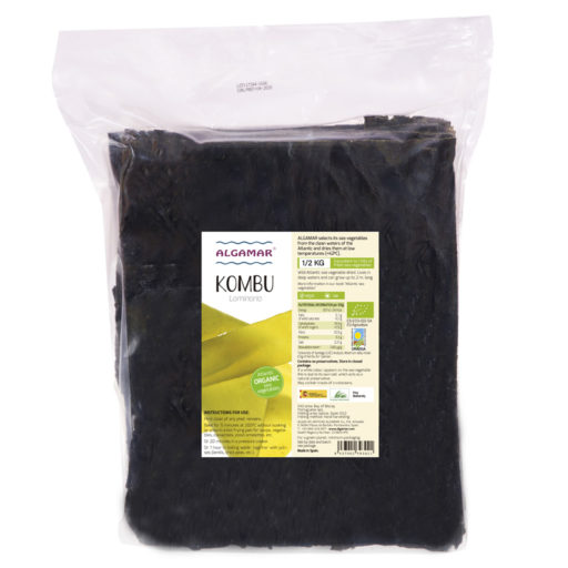 Produktfoto Algamar Kombu Algen 500g Packung Vorderseite