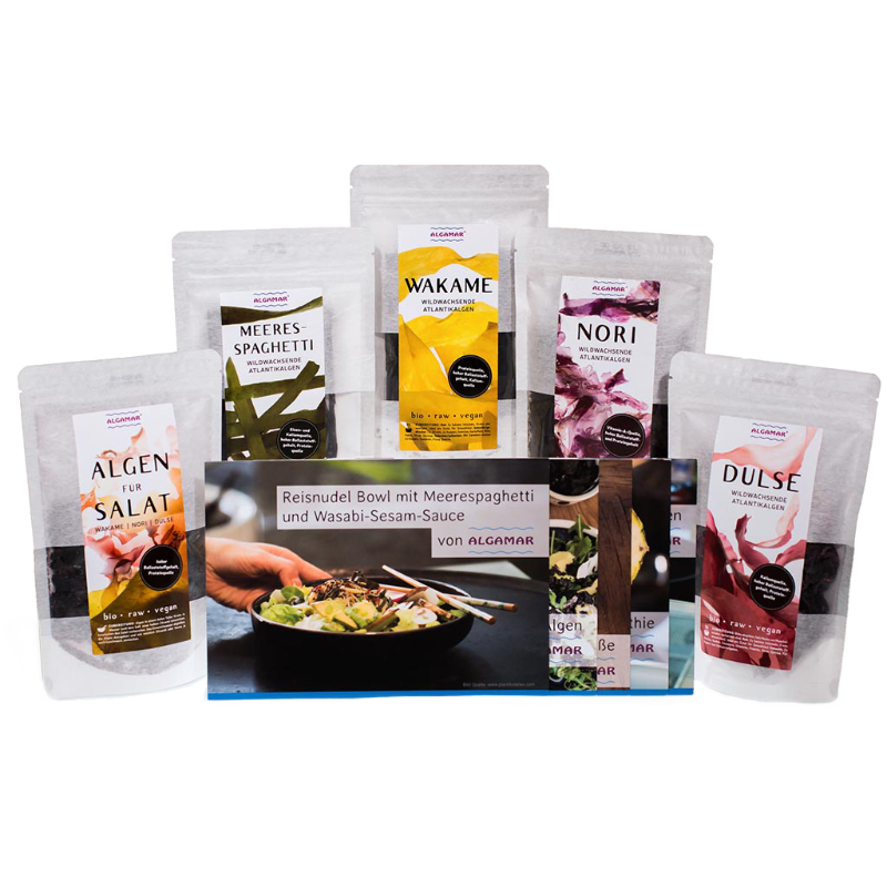 Algamar Algen Starter-Box (bio, roh, vegan) plus 5 Rezeptkarten