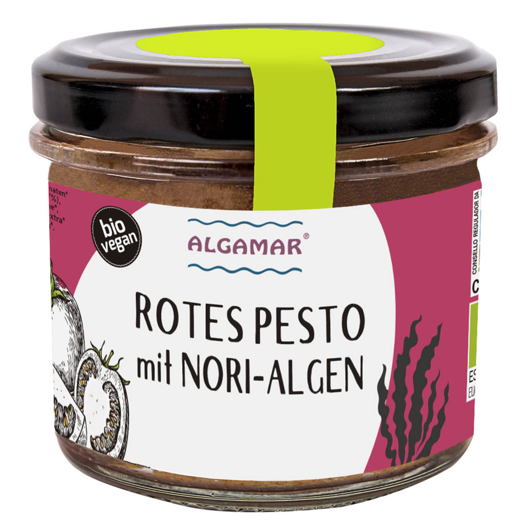 Rotes Pesto mit Nori-Algen 100g (bio, vegan)