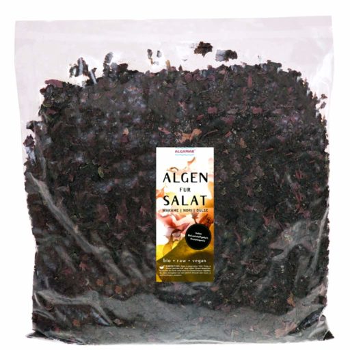 Produktfoto Verpackung Algamar Algen für Salat 1000g Packung Vorderseite