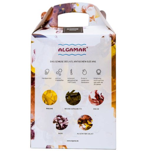 Produktfoto Rückseite der Algamar Meeresalgen Starterbox