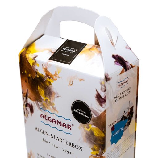 Produktfoto der Algamar Meeresalgen Starterbox Schrägaufsicht