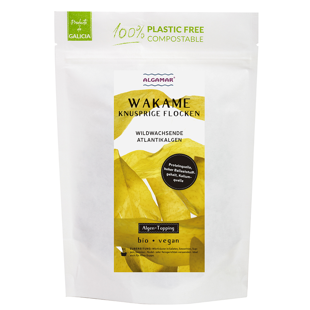 Wakame knusprige Flocken Algen-Topping (bio, vegan)