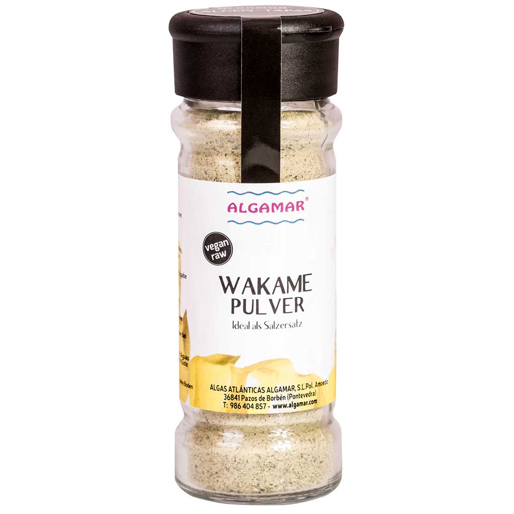 Wakame Pulver Algen-Gewürz 70g (bio, roh, vegan)